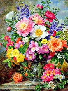 Bloemen Diamond painting 30cm x 40cm.
