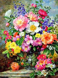 Wonderplay Diamond Painting Bloemen in Vaas - originele ontwerpafbeelding
