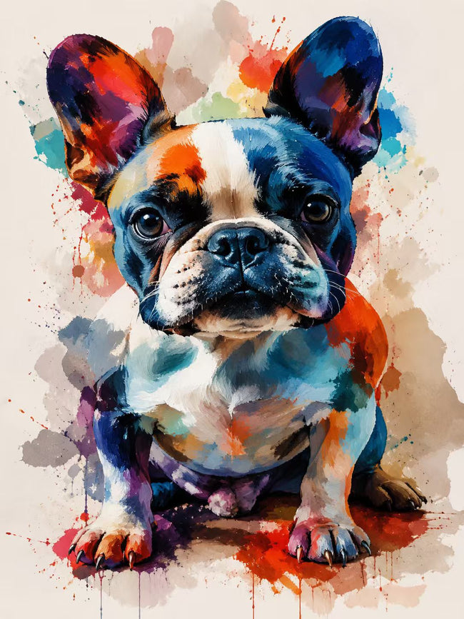 Schilderen op Nummer Franse Bulldog