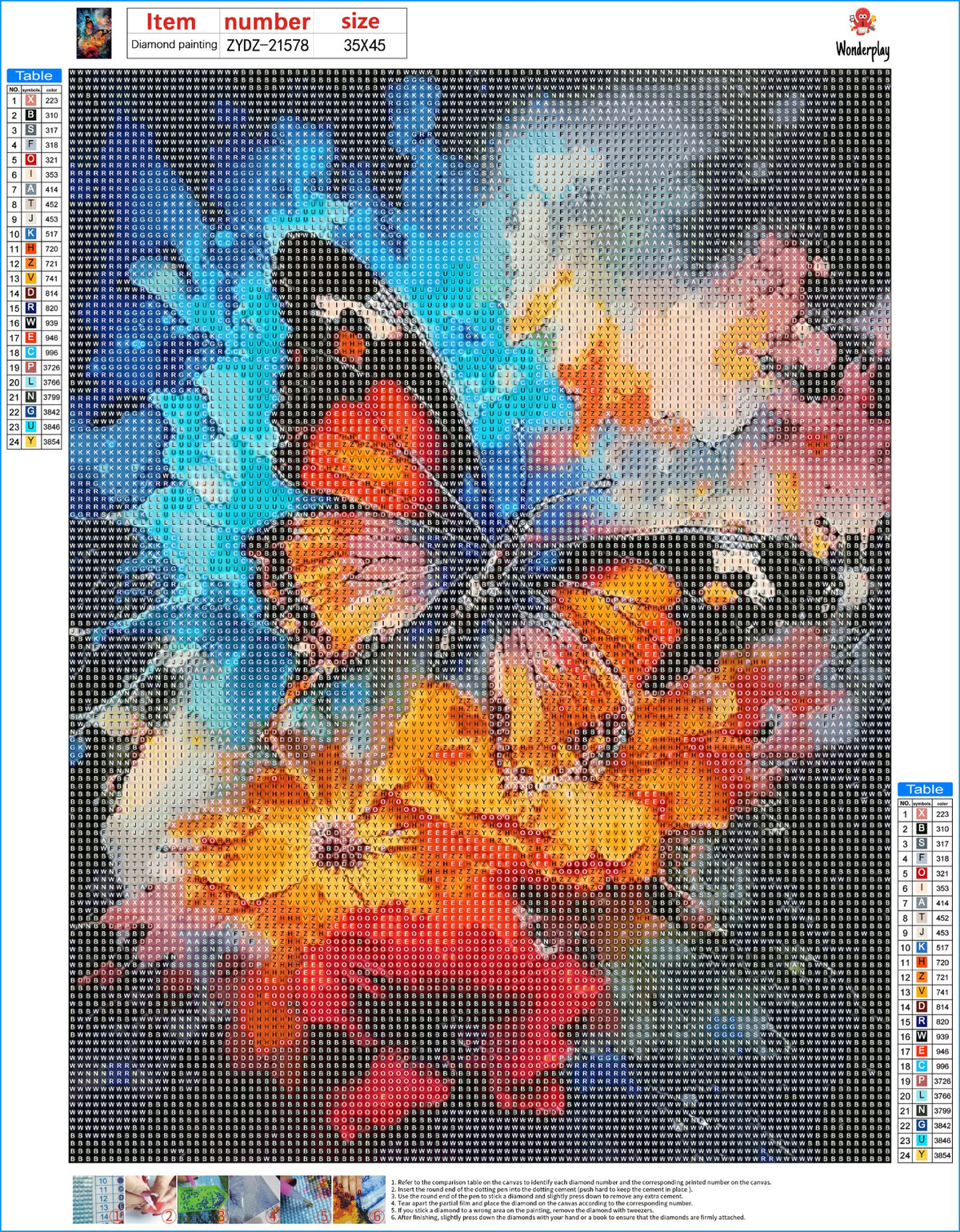 Diamond Painting Kleurrijke Vlinder Fantasie - canvas ontwerp
