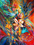Wonderplay Diamond Painting Abstracte Florale Kunst kleurrijk