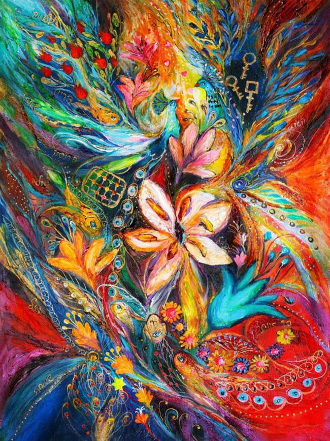 Wonderplay Diamond Painting Abstracte Florale Kunst kleurrijk