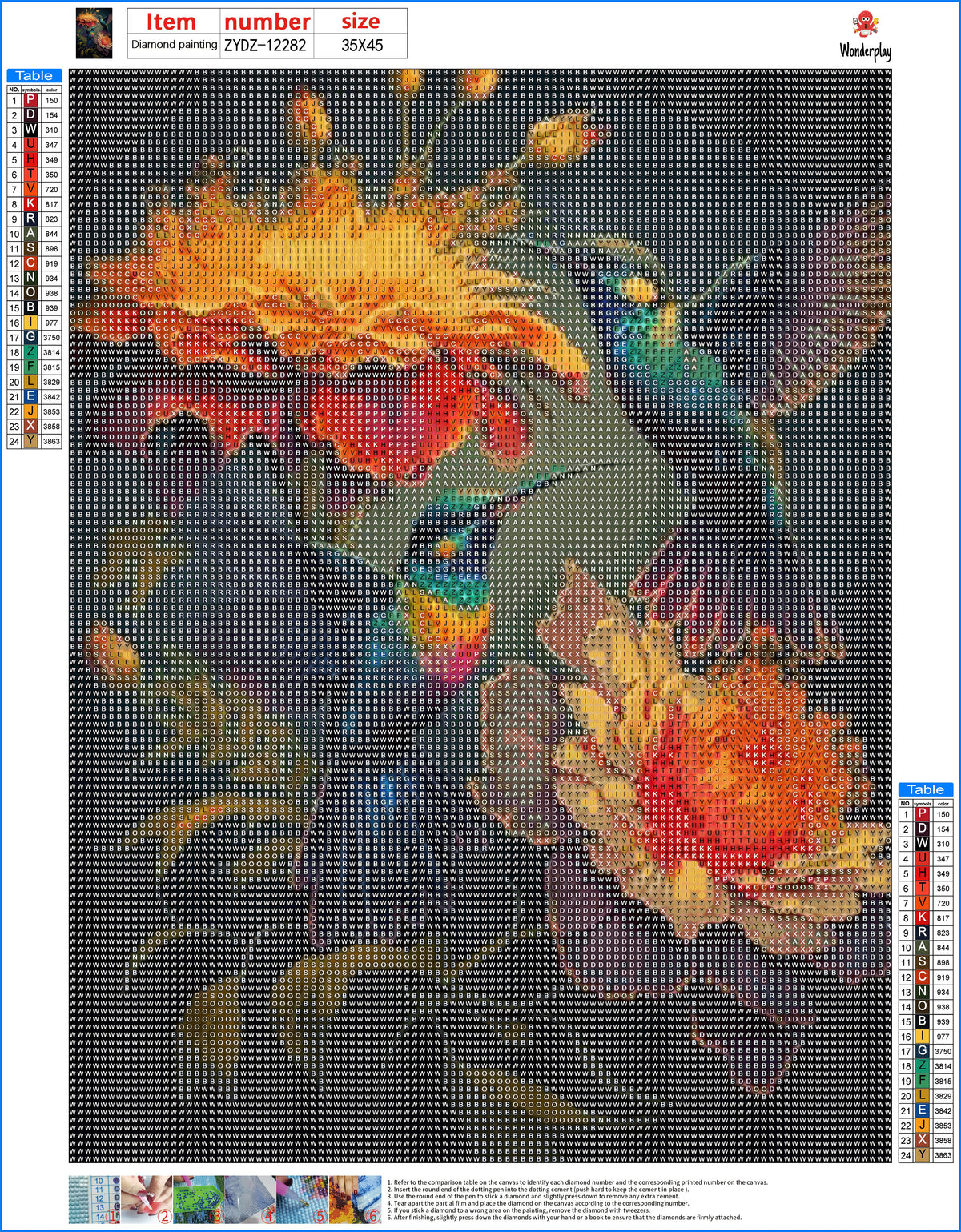 Wonderplay Diamond Painting Vogels canvas – 8720892503732